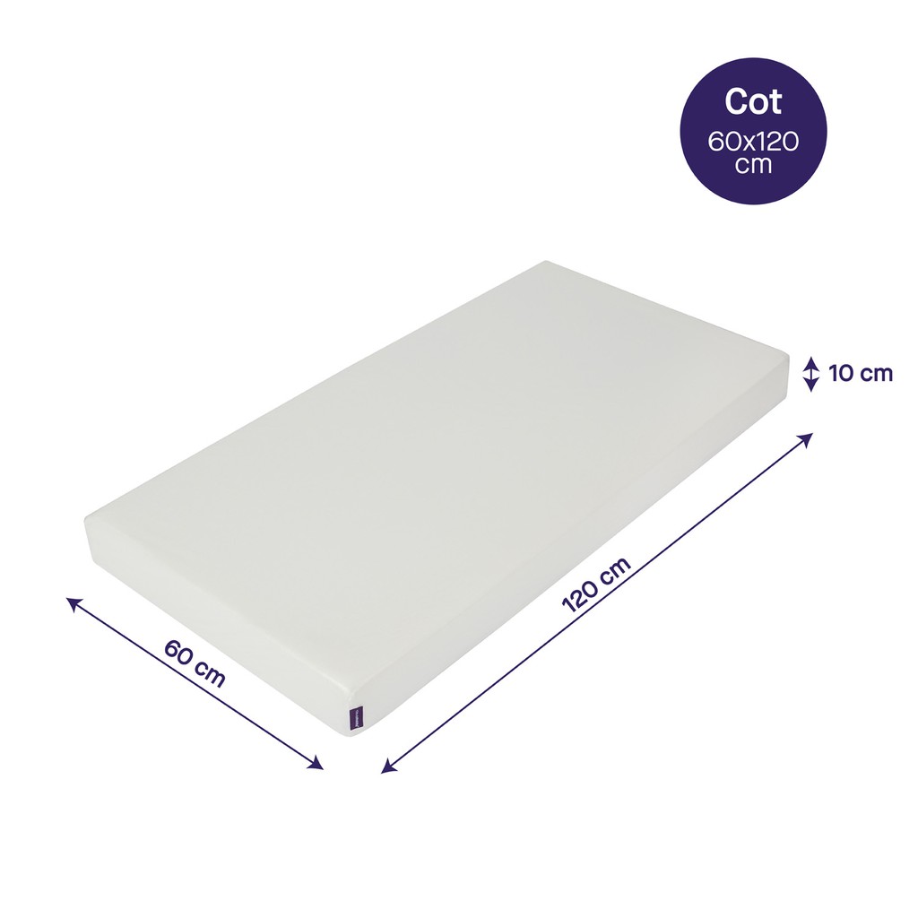 Clevamama Anti-Allergy Mattress 60 X 120 X 10 Cm - Cot Size