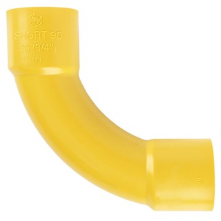 Joints PVC ELBOW CONDUIT FITTING SCG 90-DEGREE 3/4” YELLOW Conduit, accessories Electrical work ข้อต่อ ข้อโค้ง 90 ช่วงสั