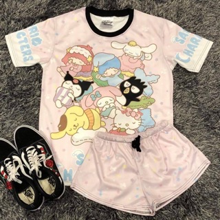 เซทเสื้อยืด &amp; กางเกงขาสั้นลายSanrio