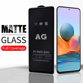 เต็มจอ ฟิล์มฝ้ากระจก Matte Xiaomi Mi Redmi Note 7 8 9 10 Pro MAX 9s 9T 10T 8A PocoPhone Poco M3 F1 F2 X2 X3 NFC