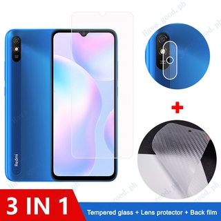 Xiaomi Redmi9A Screen Protector 3-in-1 Xiaomi Xiomi Redmi 9A 9 Note 9 Pro Max 9s Tempered Glass Xiaomi Mi 9 Pro 9SE Lite Protective Film