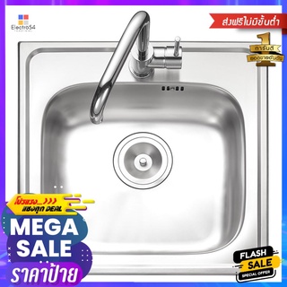 ซิงค์ฝัง 1หลุม MEX DLA50 สเตนเลสBUILT-IN SINK MEX DLA50 1B STAINLESS STEEL