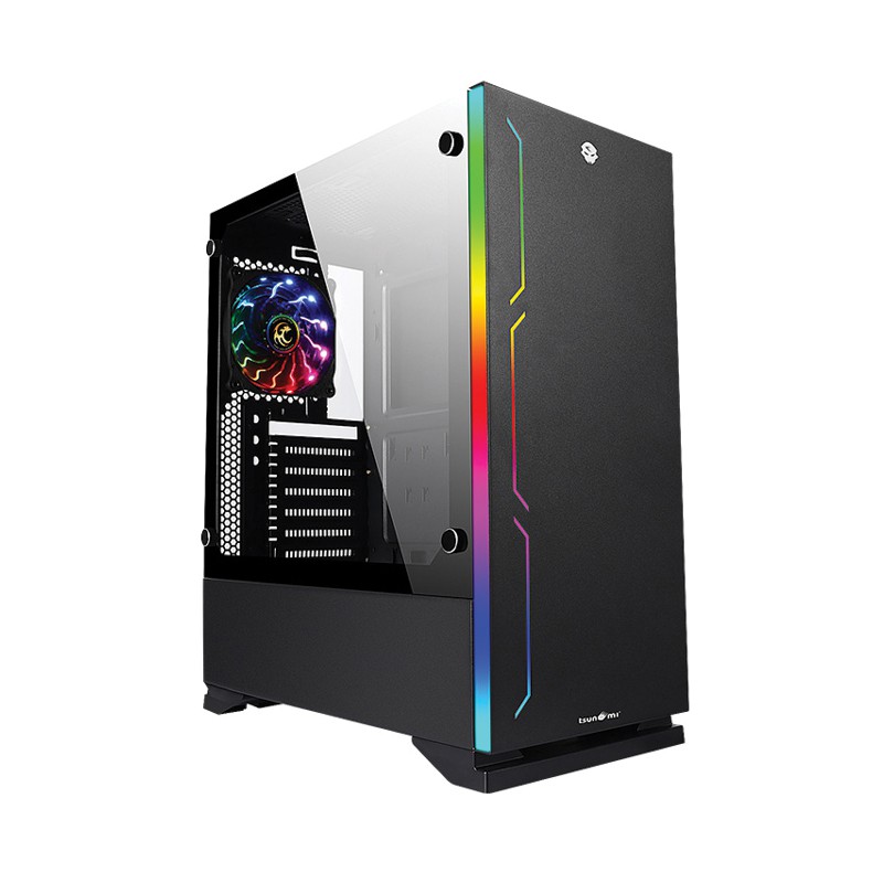 ATX Case (NP) TSUNAMI Hunter Eagle H8 Phantom RGB (Black)