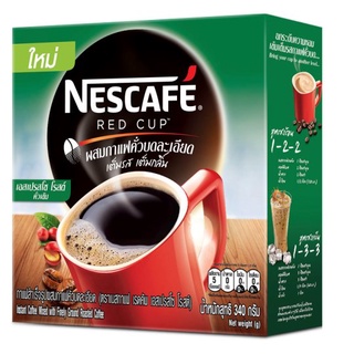 🔥แนะนำ!! เนสกาแฟ เรดคัพ เอสเปรสโซ โรสต์ กาแฟสำเร็จรูป 340กรัม Nescafé Red Cup Espresso Roast 340g