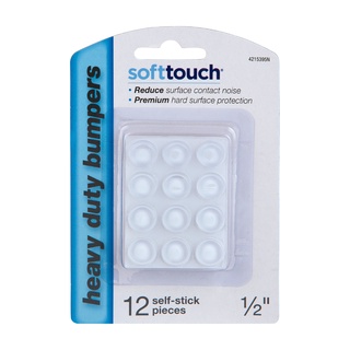 SOFT TOUCH BY Waxman ปุ่มกันกระแทก พร้อมเทปกาวในตัว เหนียวแน่นติดทนทาน ขนาดกลม 13mm.รุ่น2153