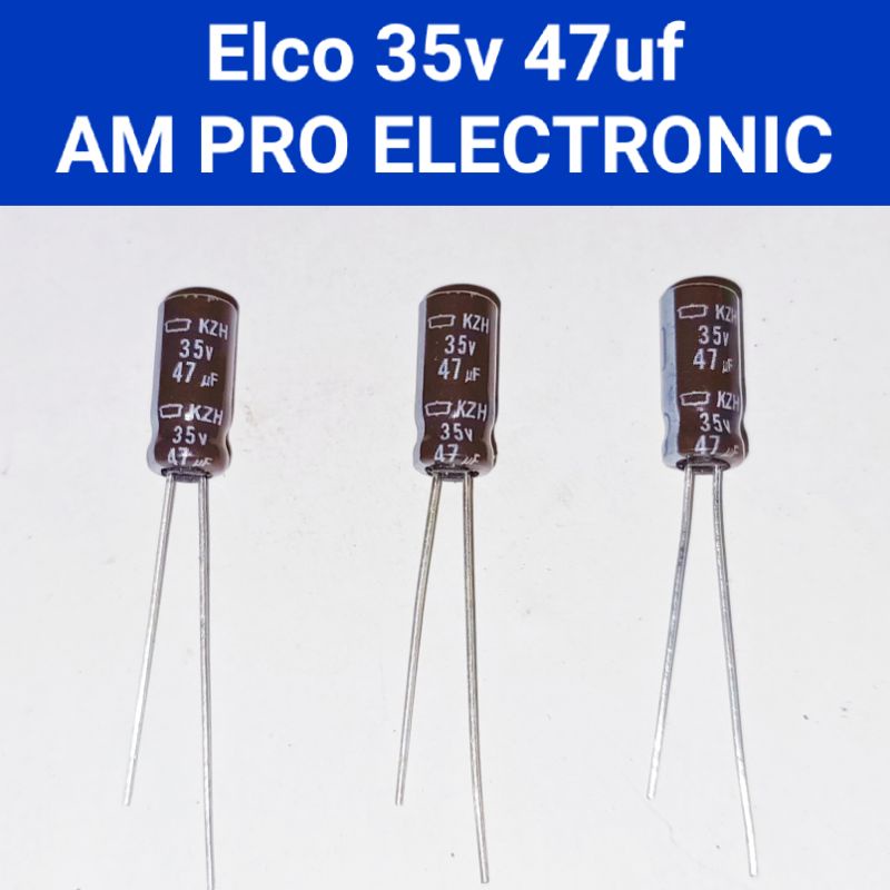 10 ชิ้น Elco 35v 47uf Elko 47uf 35v
