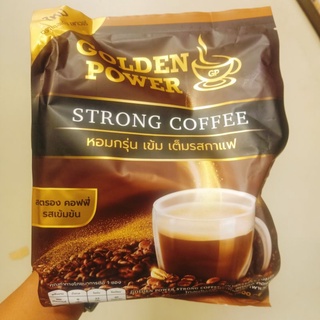 กาแฟ สตรองคอฟฟี่ ตราโกลเด้น เพาเวอร์ รสเข้มข้น (Strong coffee )