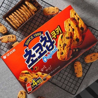 ขนมคุกกี้ช็อกโกแลตชิฟเกาหลี Chocochip Cookies ขนาด 104g. ยี่ห้อ Orion