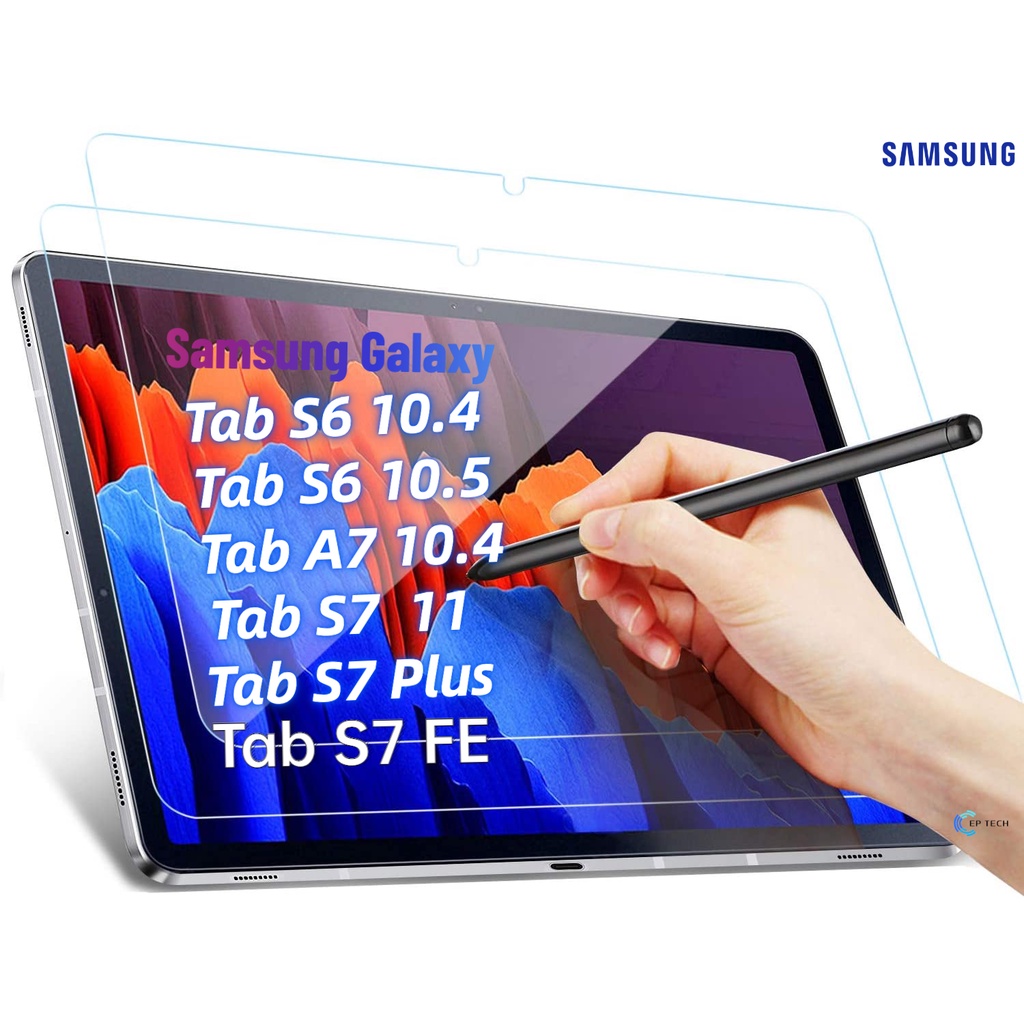 ฟิล์มกระจก Samsung Galaxy Tab S7 FE/ Tab S6 Lite 10.4 / Tab S8/ S8+/S7+/S7/Tab S8 Ultra/ Tab A7/ Tab