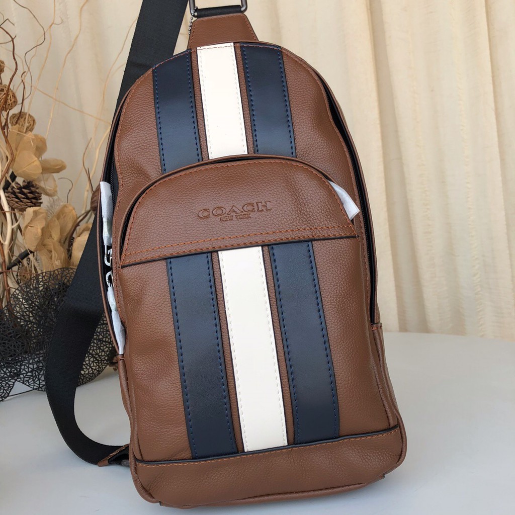 us นำเข้า⭐️ COACH MEN กระเป๋าคาดหน้าอก crossbody WAIST กระเป๋าสะพายไหล่ข้างเดียว 39942 49312 67249 49318 73344 75879
