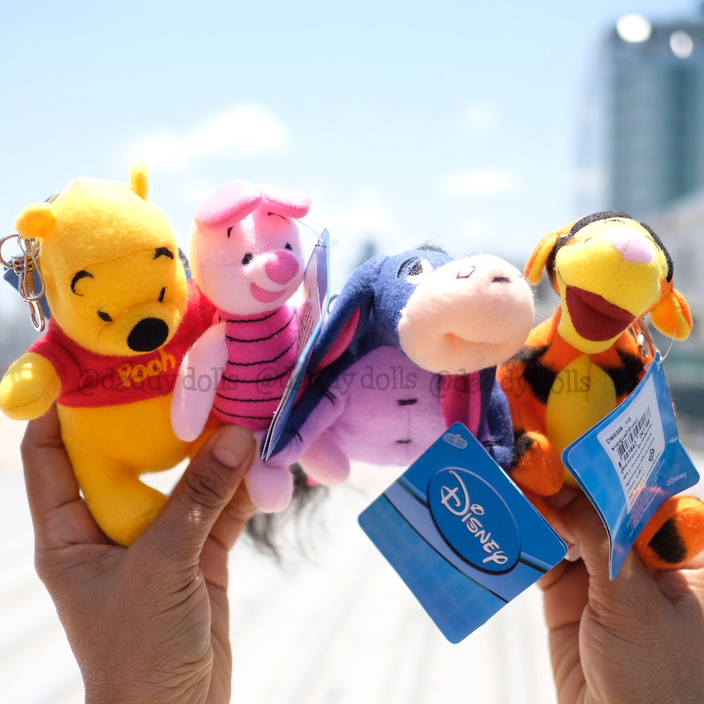 พวงกุญแจ ตัว Pooh หมีพูห์ & Piglet พิกเล็ต & Eeyore อียอร์ & Tigger ทิกเกอร์ 4.5นิ้ว