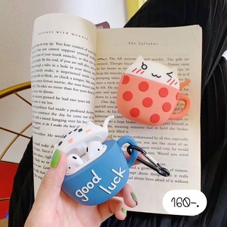 เคสแอร์พอด พร้อมส่ง 2 สี 🐱แก้วแมวน้ำเงิน,แก้วแมวส้ม