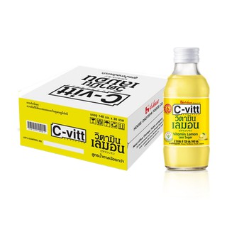 ซีวิต C-vitt เครื่องดื่มวิตามินซี รสเลมอน 140 มล. ยกลัง 30 ขวด