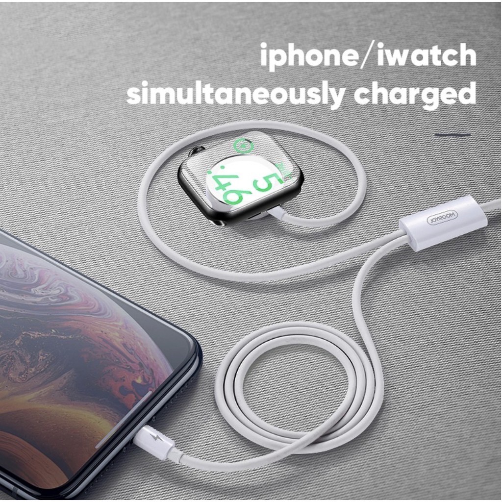 Joyroom S-IW002 สายชาร์จแม่เหล็ก Apple Watch + iphone แถมฟรีกระเป๋าเก็บสาย / สายชาร์จเฉพาะ Apple Wat