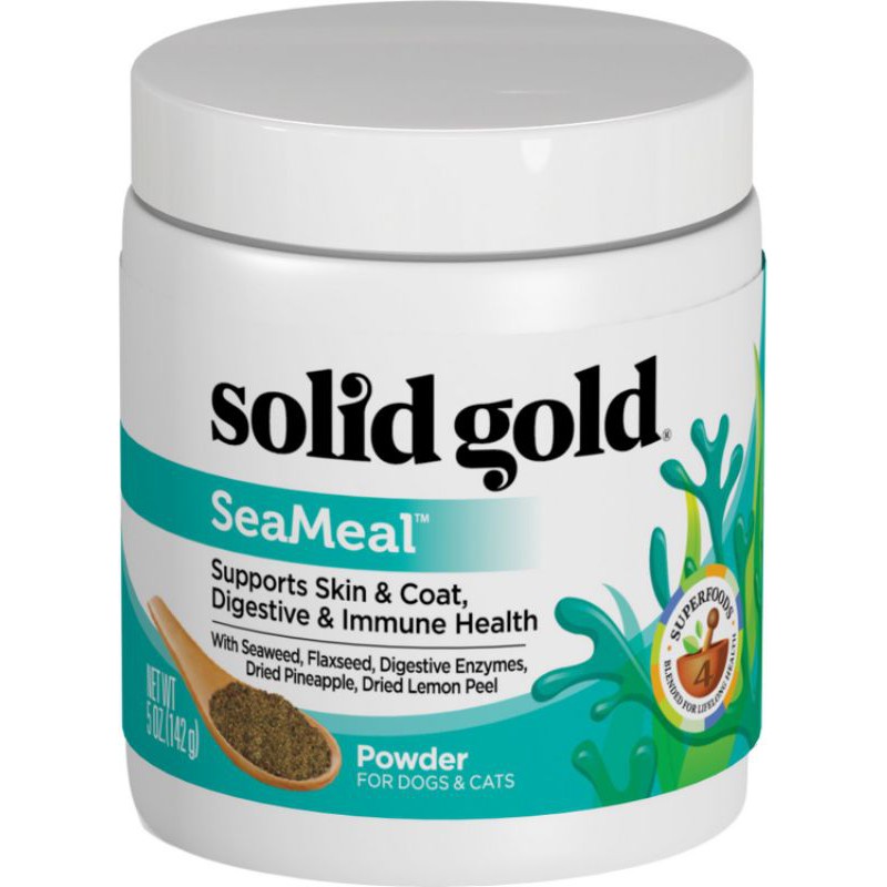 Solid Gold Seameal บำรุงขน ผิว ลดขนร่วง เสริมภูมิ บำรุงระบบย่อยและขับถ่าย สุนัข แมว