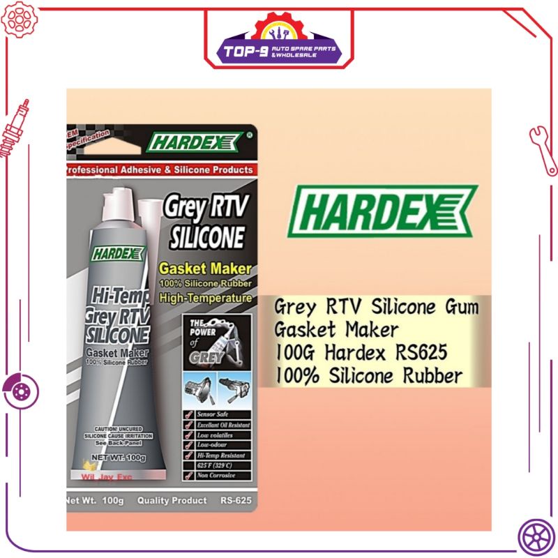 HARDEX เครื่องทําปะเก็นเหงือกซิลิโคนสีเทา RTV 100g (RS625)