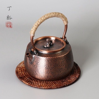 Handmade pure copper tea and water copper pot electric pottery stove a piece of copper hand-thumping thickened copper