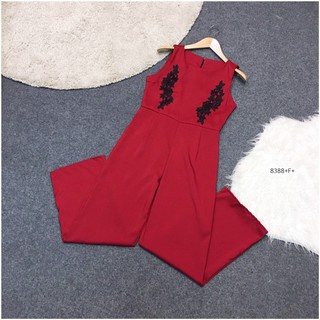 ML8388💋  Jumpsuit ชุดจั้มสูทแขนกุดขายาว