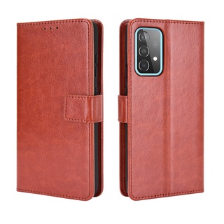 Samsung Galaxy M52 5G M32 M31 M30s M21 M22 M51 M62 M11 M12 M02 เคสฝาพับ PU Leather Wallet Case Stand Holder Flip เคส