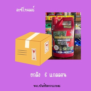 อะซีโทคลอร์ ( คอนโทคอร์ ) ม้าทองเศรษฐี “ยกลัง 6 แกนลอน ”(สีแดง) ใช้ก่อนวัชพืชงอก ข้าวโพด อ้อย มันสำปะหลั่ง ฯลฯ