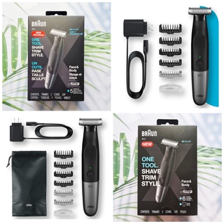 (Braun®) Series XT5 Hybrid Beard &amp; Facial Hair Trimmer Rechargeable XT5100 or XT5200 เครื่องโกนหนวด ชาร์จได้