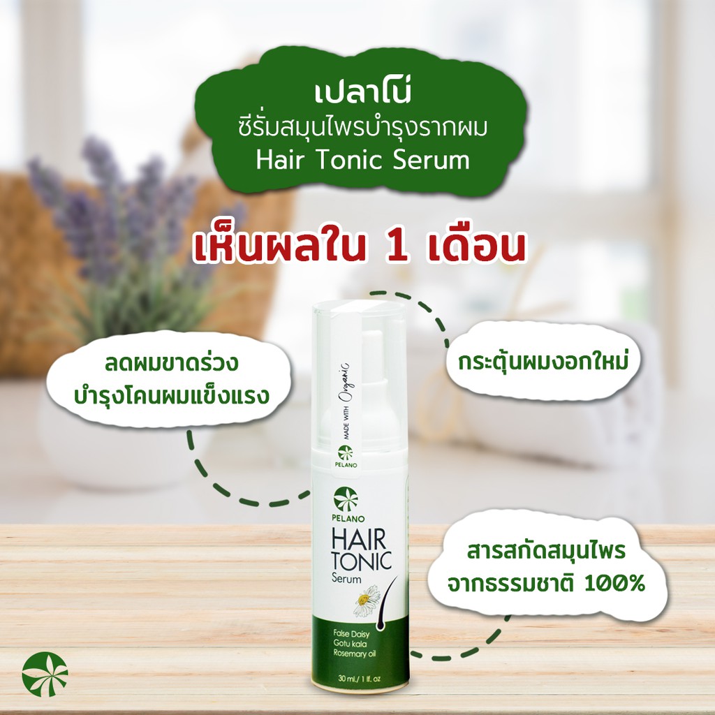 PELANO Hair Tonic Serum ซีรั่มบำรุงรากผม ลดผมบาง สร้างผมงอกใหม่ [เปล้าตะวัน]