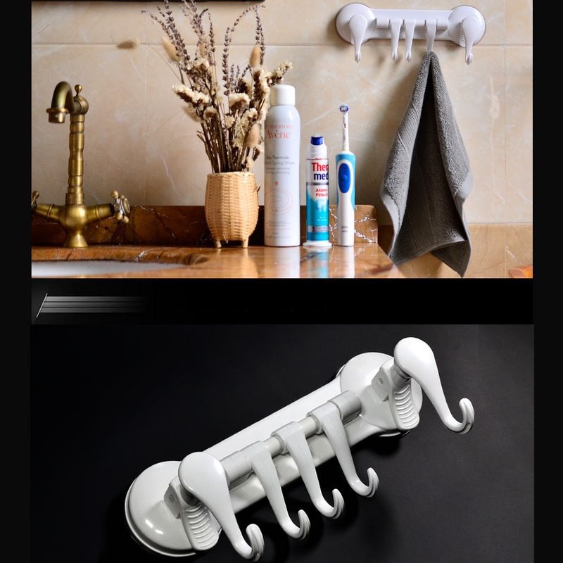 TookDee ที่แขวนผ้าเช็ดตัว แขวนอุปกรณ์ห้องครัว แบบตัวดูดติดผนังไม่ต้องเจาะ อุปกรณ์เสริมในห้องน้ํา แขว