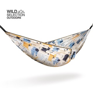 Naturehike Thailand  เปลนอน แบบเดียวและคู่ เปลตั้งแคมป์ เปลแคมป์ปิ้ง DC-C03-Leaf-printing parent-child hammock NH21DC004