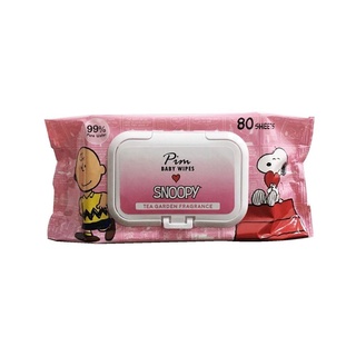 PIM BB ทิชชู่เปียก สูตรมีน้ำหอม 80 แผ่น ผ้าเปียกทำความสะอาด PIM BB Wet Wipes Fragrance Formula 80 Sheets