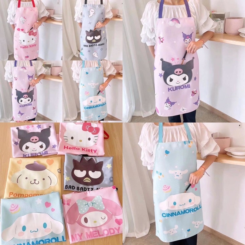ผ้ากันเปื้อน Sanrio ผ้ากันน้ำ น้ำไม่ซึม