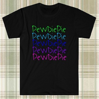 เสื้อยืด ผ้าฝ้าย พิมพ์ลายโลโก้ Pewdiepie Famous Youtuber คุณภาพสูง สําหรับผู้ชายSize S-5XL