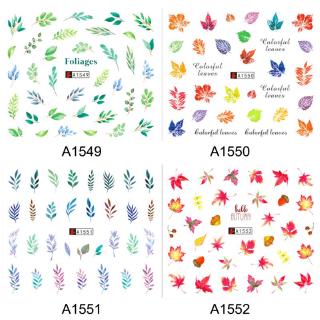 flgox สติ๊กเกอร์ตกแต่งเล็บลายน้ํา 12 ชิ้น/ชุด