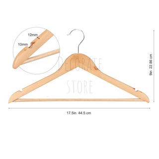 ไม้แขวนเสื้อไม้ #02 (wood hanger #02)