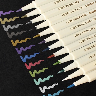 【Well 11】ปากกามาร์กเกอร์โลหะ 12 สี สําหรับเด็ก DIY