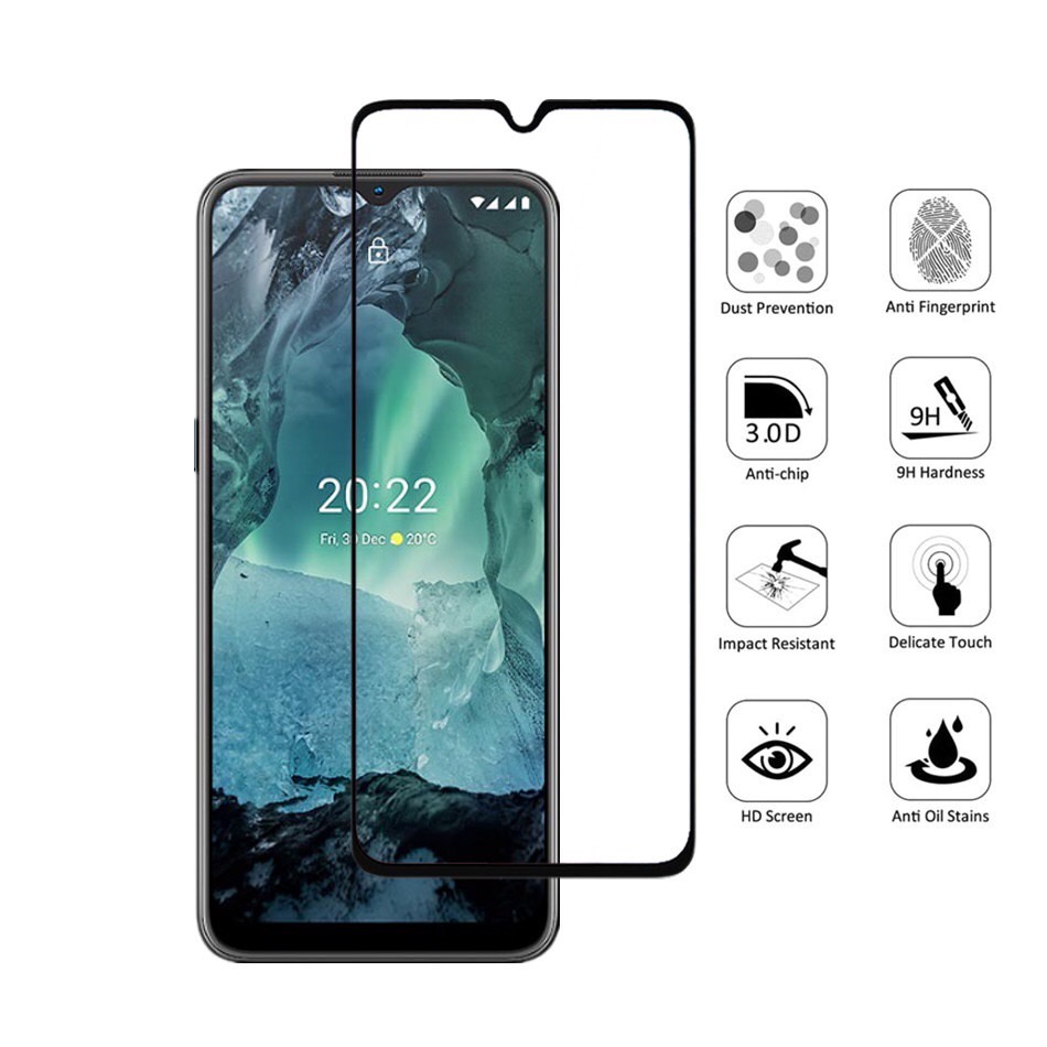 ฟิล์มกระจก 5D เต็มจอ For Nokia C10 C12 C20 C21 C32 G10 G20 G50 โนเกีย Temperedglass