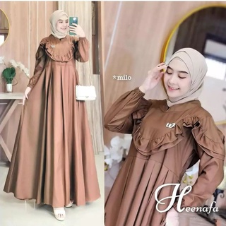 Heenafa Dress Material TOYOBO Get Gamis (ไม่รวม HIJAB) ชุดเดรส เสื้อคลุม คําเชิญล่าสุด สไตล์โมเดิร์น มุสลิม แฟชั่นสําหรับผู้หญิง 2022