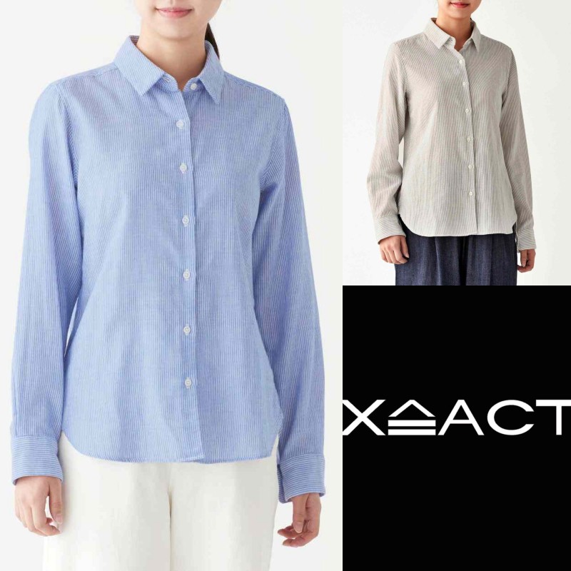 เสื้อเชิ้ตผู้หญิง XACT ไซส์ XL อก 40 มือ 1 สีเทา