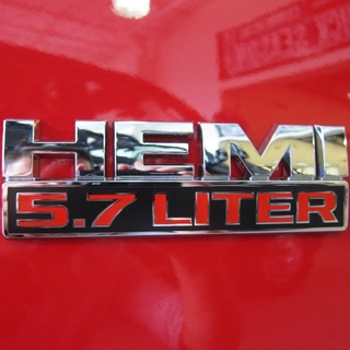 ป้ายสัญลักษณ์โลโก้ HEMI ขนาด 5.7 ลิตร สีเงิน สําหรับ Dodge Ram Jeep ☆Atozshopeemall