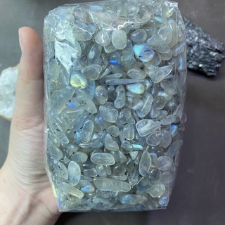 💎ลาบลาดอไลต์ Labradorite หินพ่อมด8-12มิล 950g. หินแท้ เศษพลอยหินธรรมชาติ หินนำโชค หินมงคล เศษหิน เศษพลอย ต้นไม้