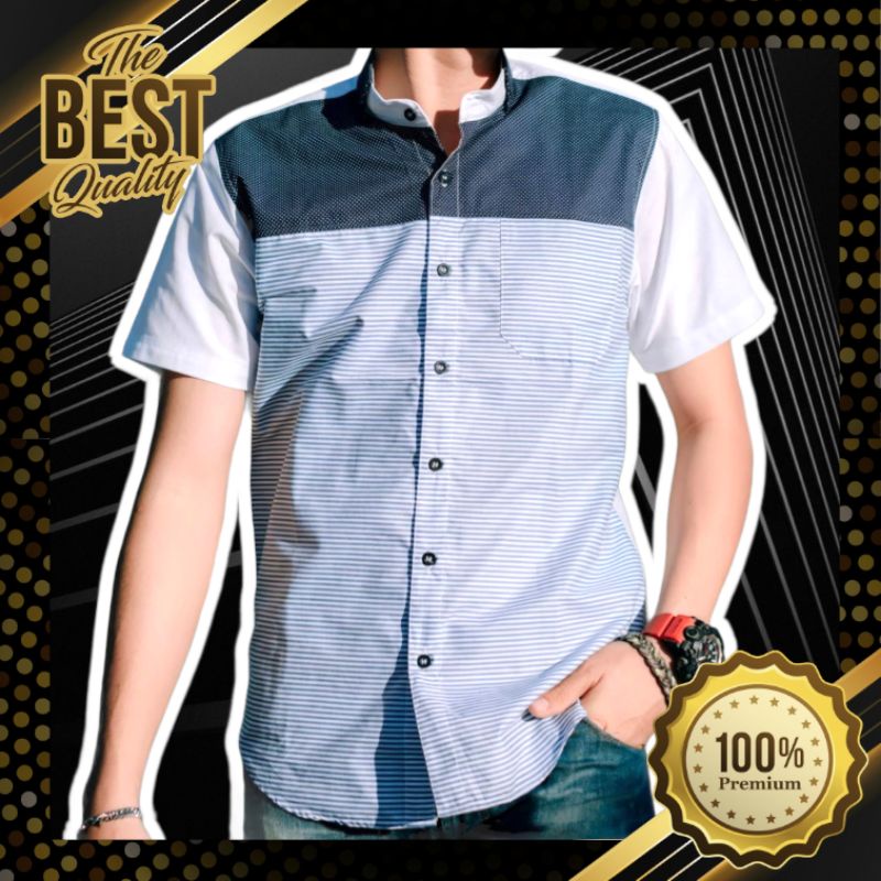 รหัส E002 เสื้อเชิ้ตแขนสั้นคุณภาพคุ้มราคา เสื้อใส่งานแต่ง เสื้อใส่เที่ยว