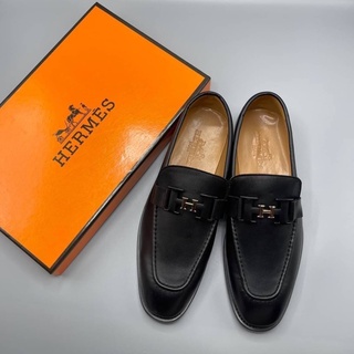 รองเท้า HERMES DOUBLE LOGI PARIS LOAFER💚