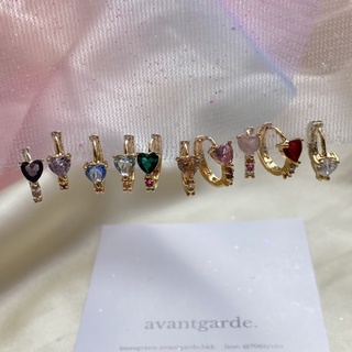 Avantgarde.bkk  🧼restock!🪞Superb heart hoop (brass+18K)✨ ต่างหูห่วงรูปหัวใจ best seller