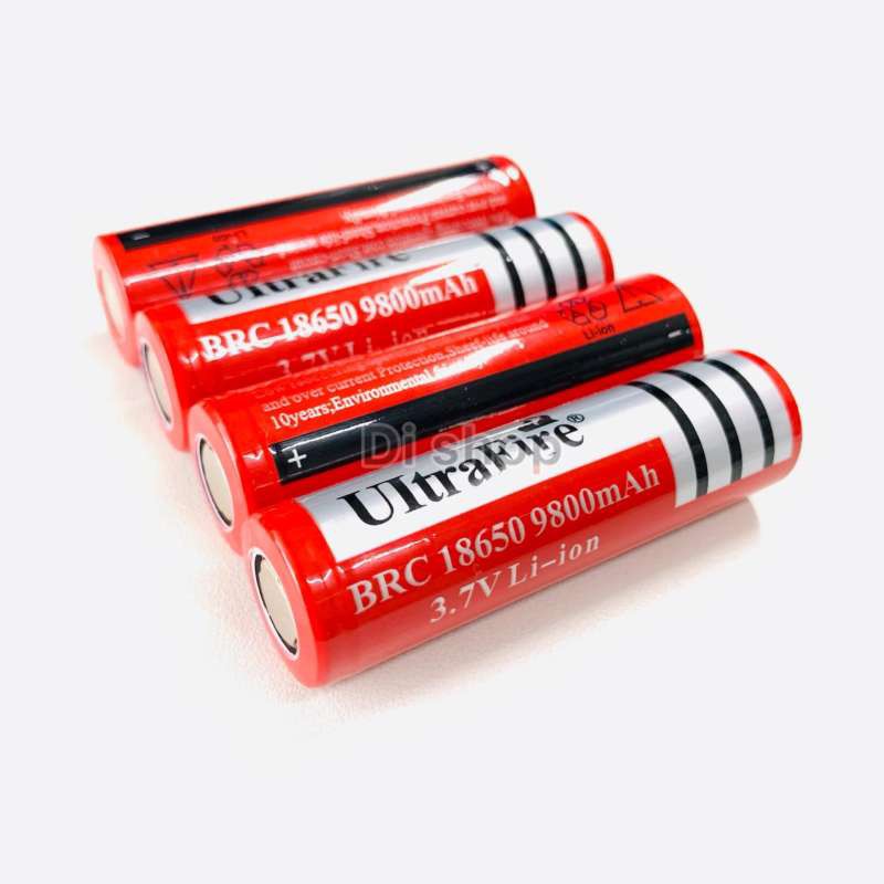 Ultrafire ถ่านชาร์ต รุ่น UltraFire 18650 ถ่าน 3.7V 9900 mAh (สีแดง) 4ก้อน