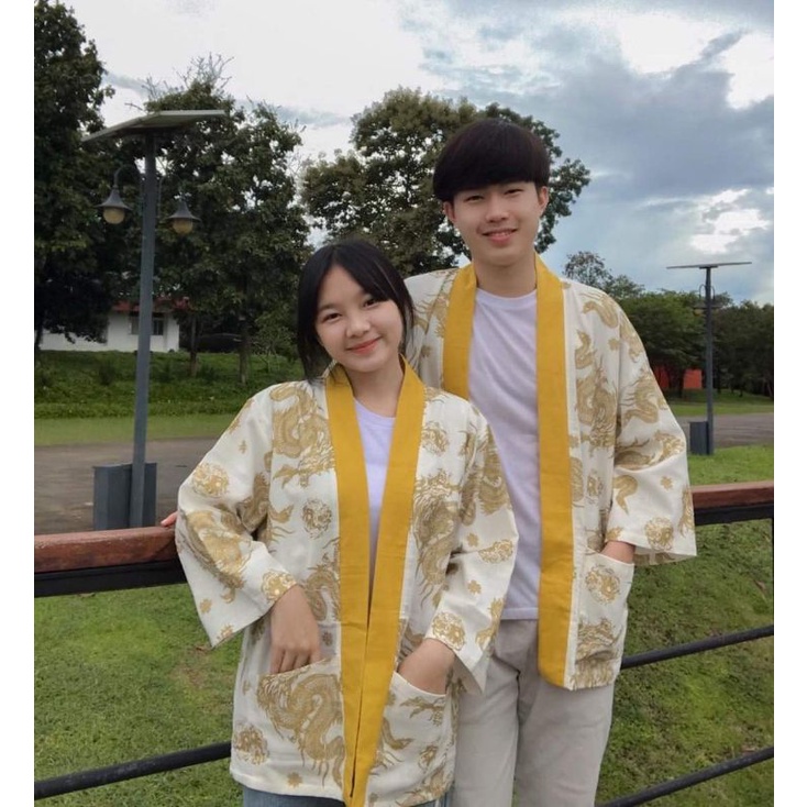 เสื้อคลุมยูกาตะลายมังกรใส่ได้ทั้งชายหญิง