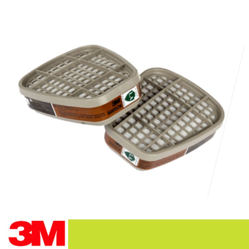 1 คู่ 3M 6005CN ตลับหมึกฟอร์มาลดีไฮด์ Organic Vapor ตลับหมึกหน้ากากกรอง
