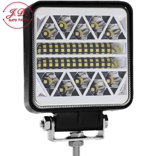 เเพค1ชิ้น ไฟสปอร์ตไลท์LED 102W (2)  กระพริบได้12V-24V ไฟหน้ารถ ไฟท้าย