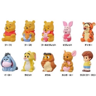 🅟🅕 โมเดลวินนี่เดอะพูห์และผองเพื่อนแบบสวมนิ้ว Winnie the Pooh Soft Vinyl Puppet Mascot