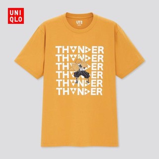 เสื้อยืดครอป Uniqlo Ut Manga เสื้อยืดแขนสั้นพิมพ์ลาย ( Demon Slayer Series ) 437263