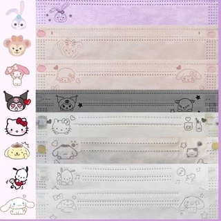 แมสซาริโอ้ แมสหมี แมสกระต่าย แมสคิตตี้ แมสปั้มลายการ์ตูนยอดฮิต (10 ชิ้น /50 ชิ้นฉ