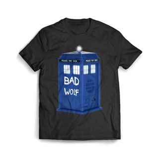 เสื้อผ้าผชเสื้อยืด พิมพ์ลาย Doctor Who Bad Wolf Tardis 2S-5XL